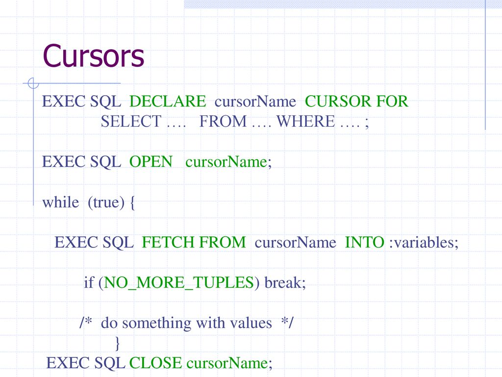 Remaining topics in sql to be covered ppt download