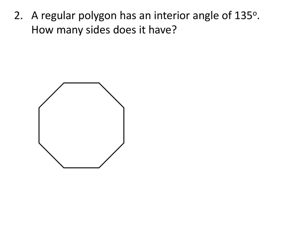 Calculate The Size Of The Interior Angles In A Regular