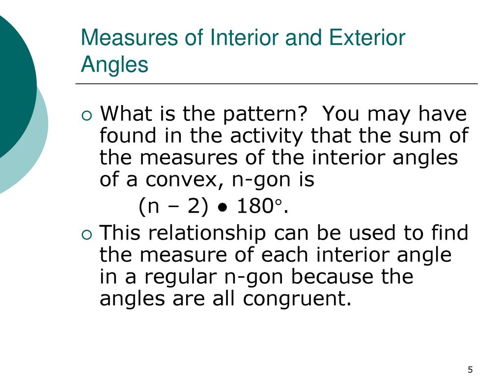 11.1 Angle Measures in Polygons - ppt download