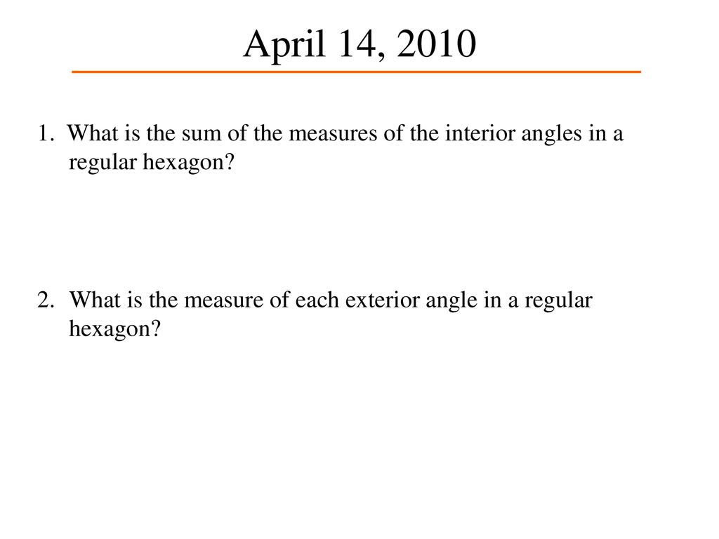 April 12 Solve For X What Is The Sum Of The Interior