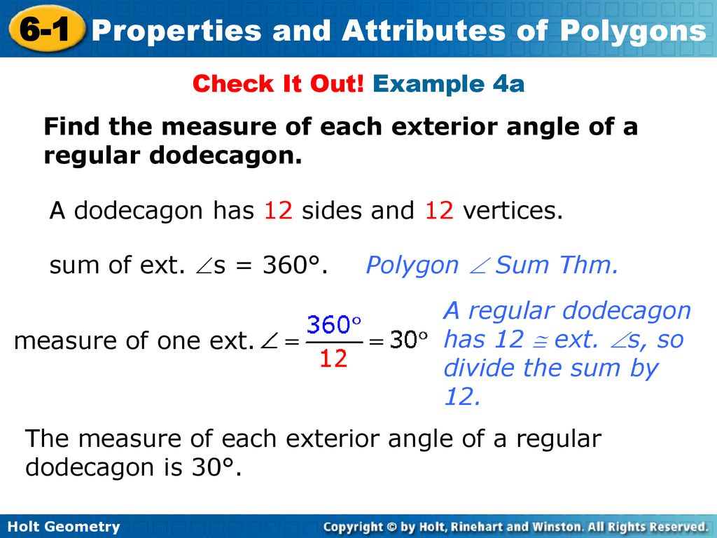 6 1 Properties And Attributes Of Polygons Lesson