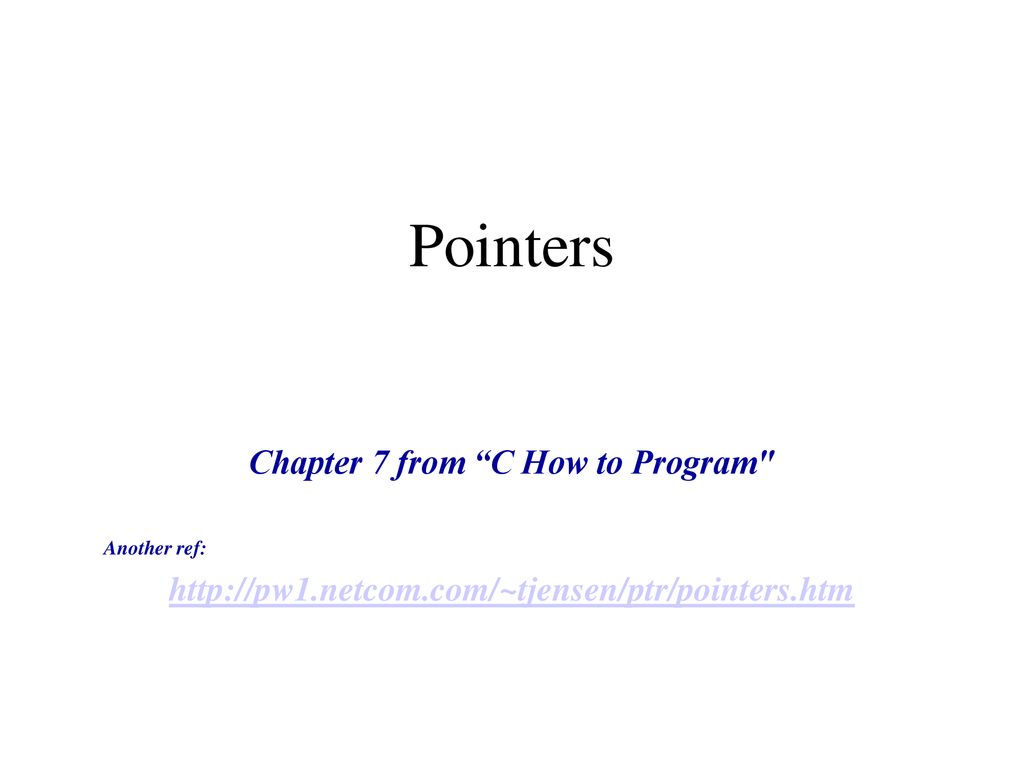 Chapter 7 from C How to Program
