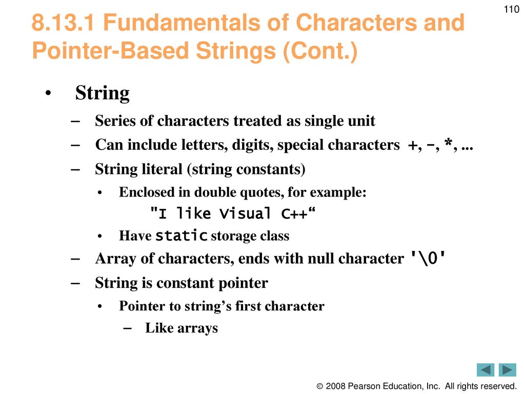 pointer string assignment