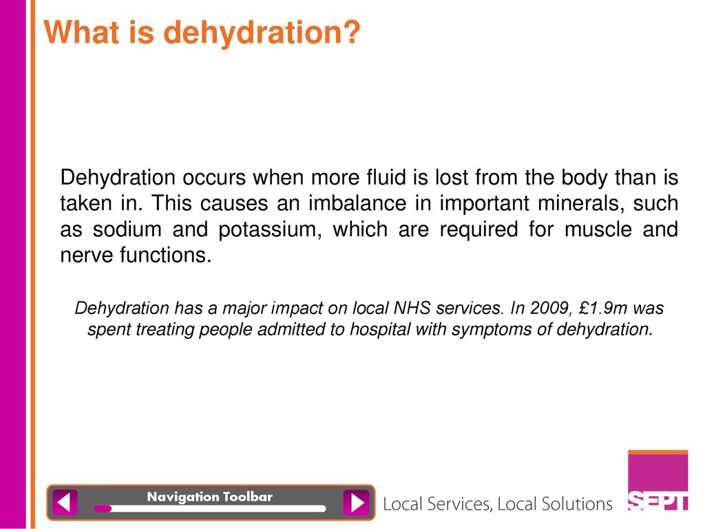 Nhs Dehydration Chart
