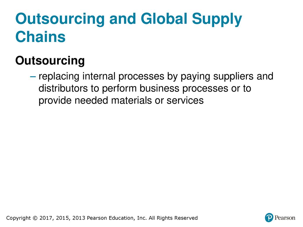 Outsourcing and Global Supply Chains