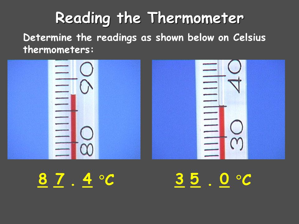 Reading the Thermometer
