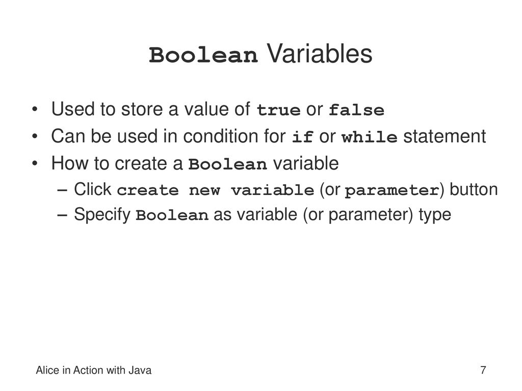 Alice in Action with Java - ppt download
