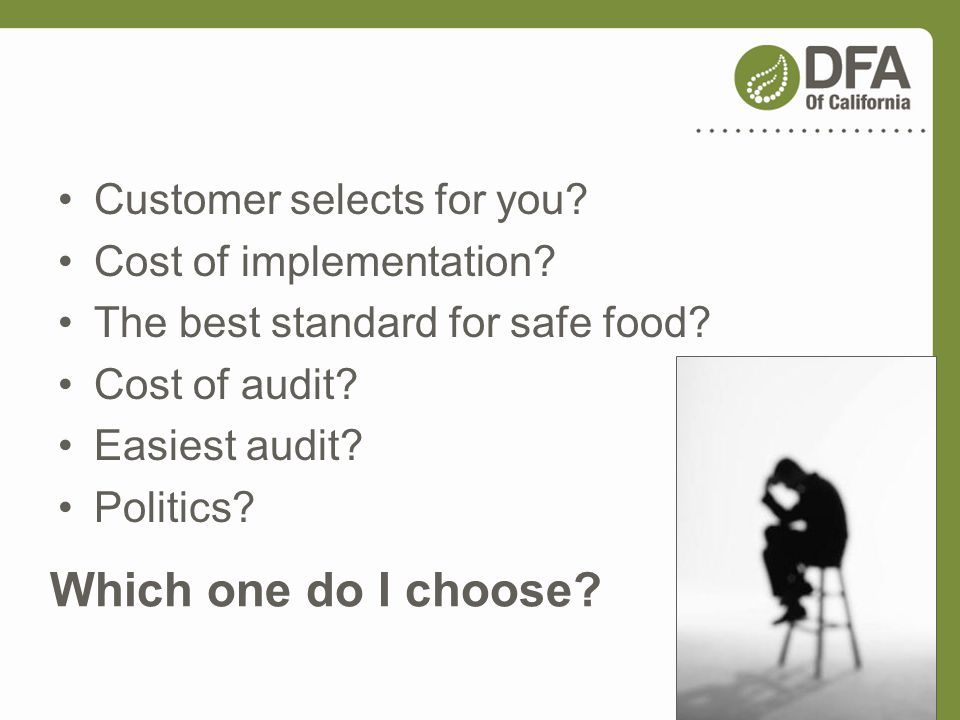 Which one do I choose Customer selects for you
