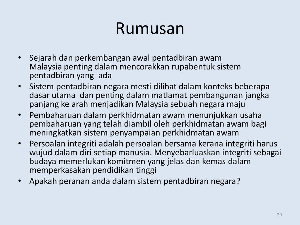 Sistem Pentadbiran Negara Ppt Download