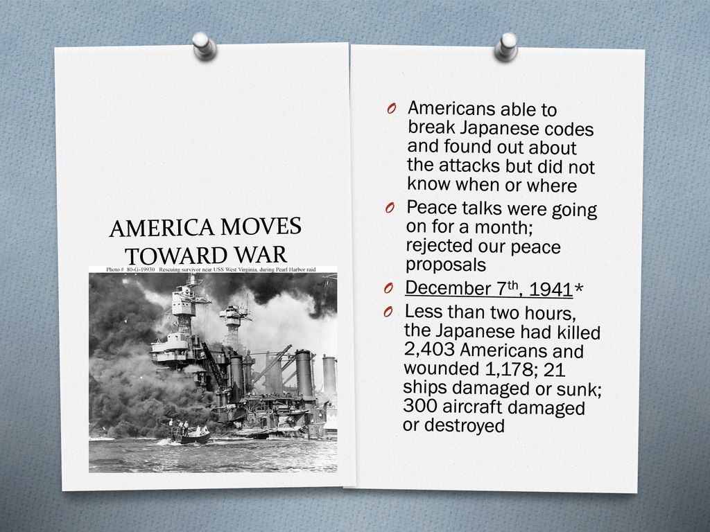 AMERICA MOVES TOWARD WAR