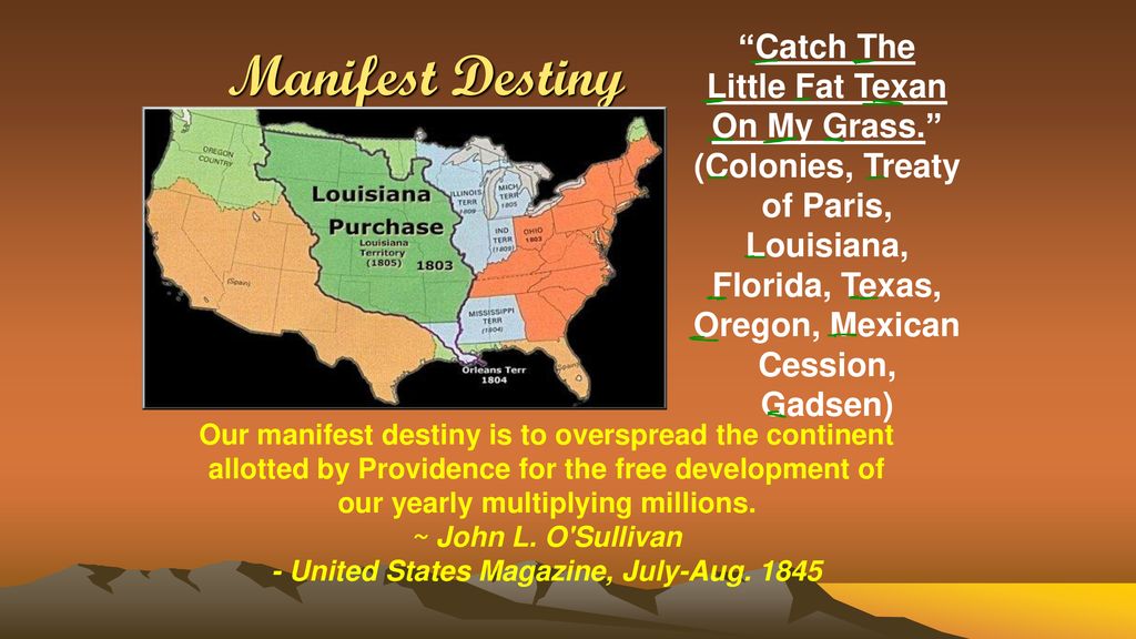 Manifest destiny worksheet