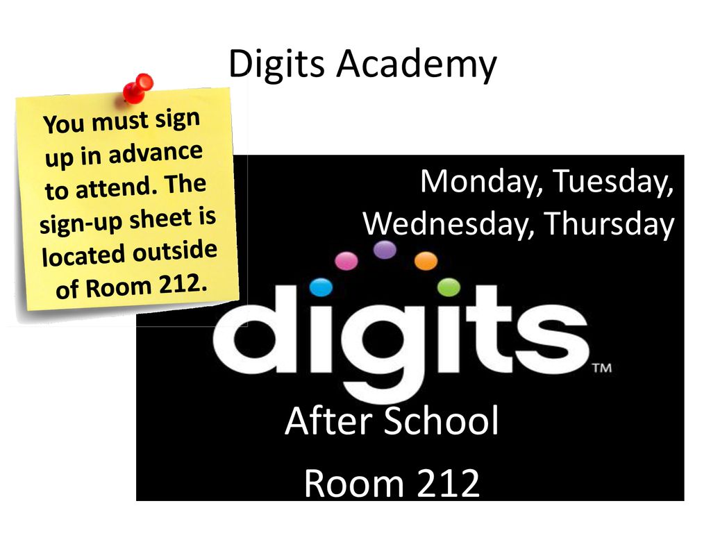 Digits Academy After School Room 212