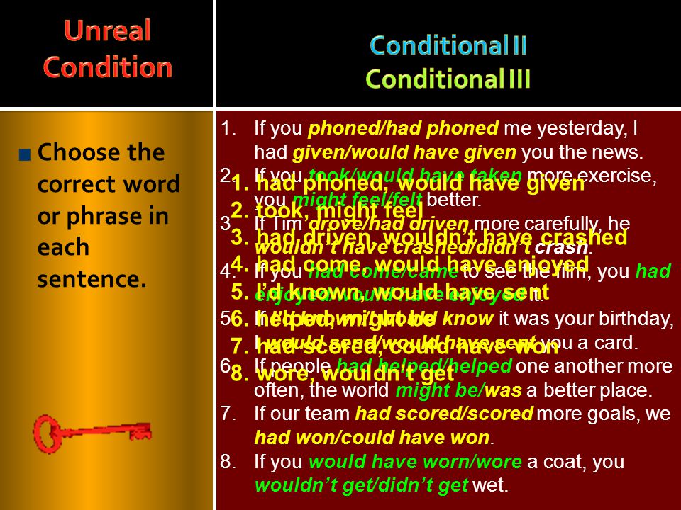 Conditionals presentation