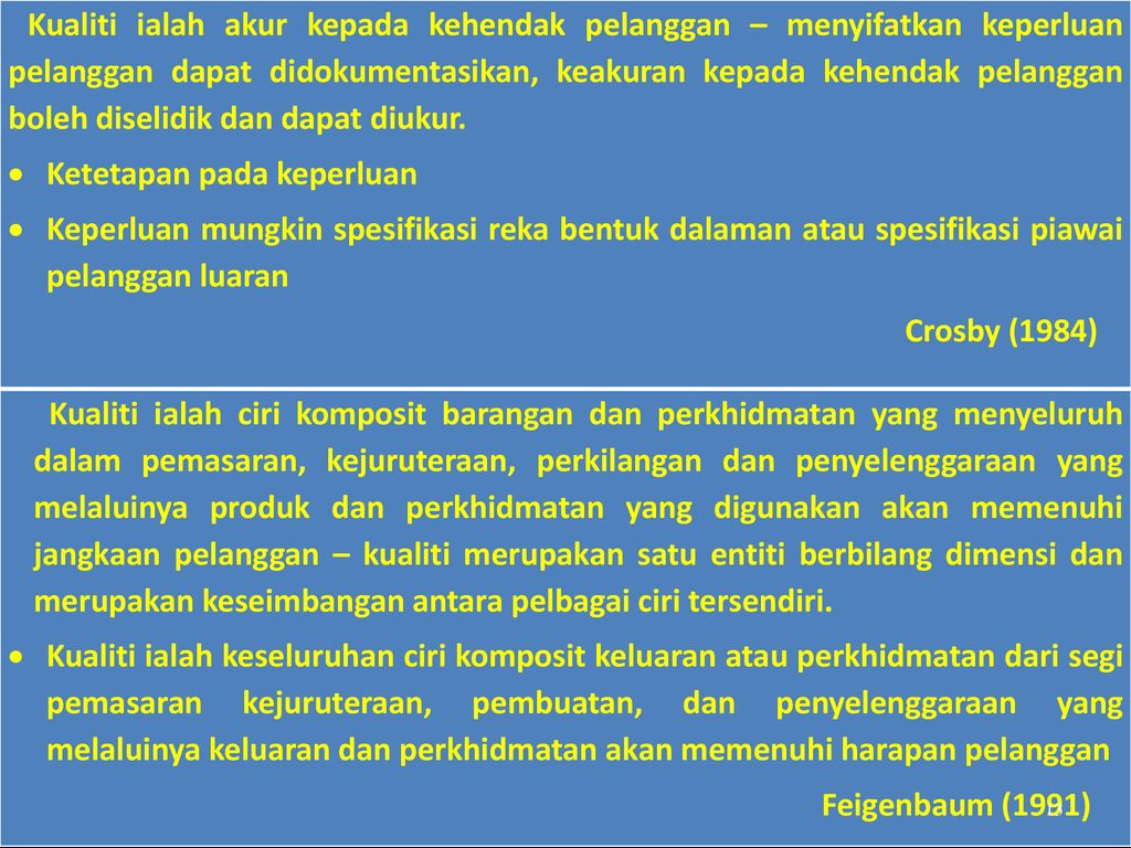 Pengurusan Kualiti Dalam Pendidikan Ppt Download