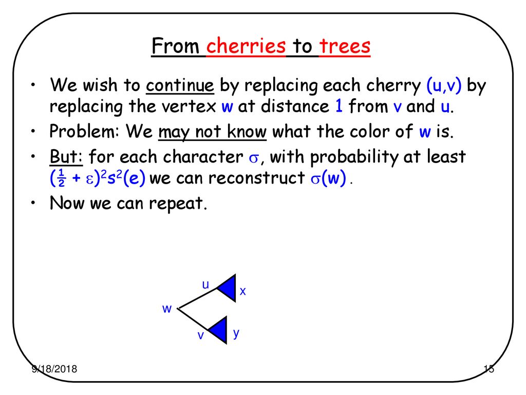 Reconstruction On Trees And Phylogeny 1 Ppt Download