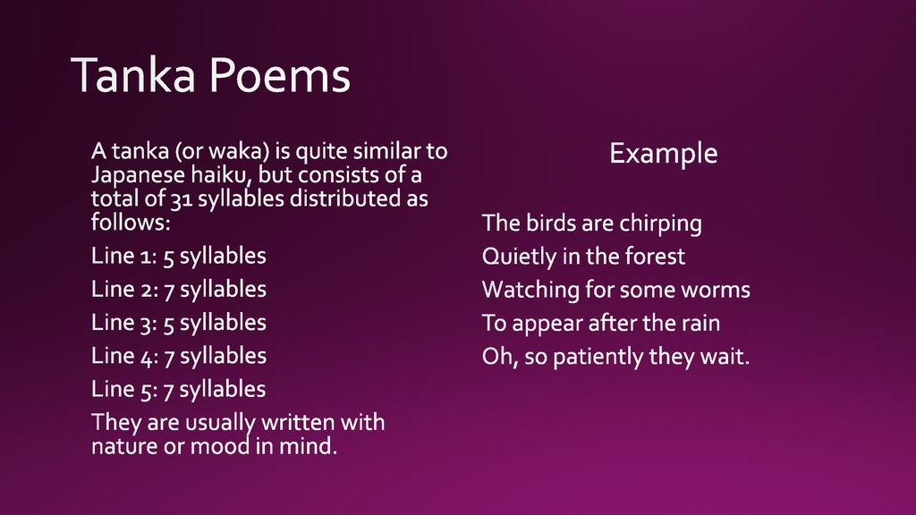 Types Of Poetry Ppt Download