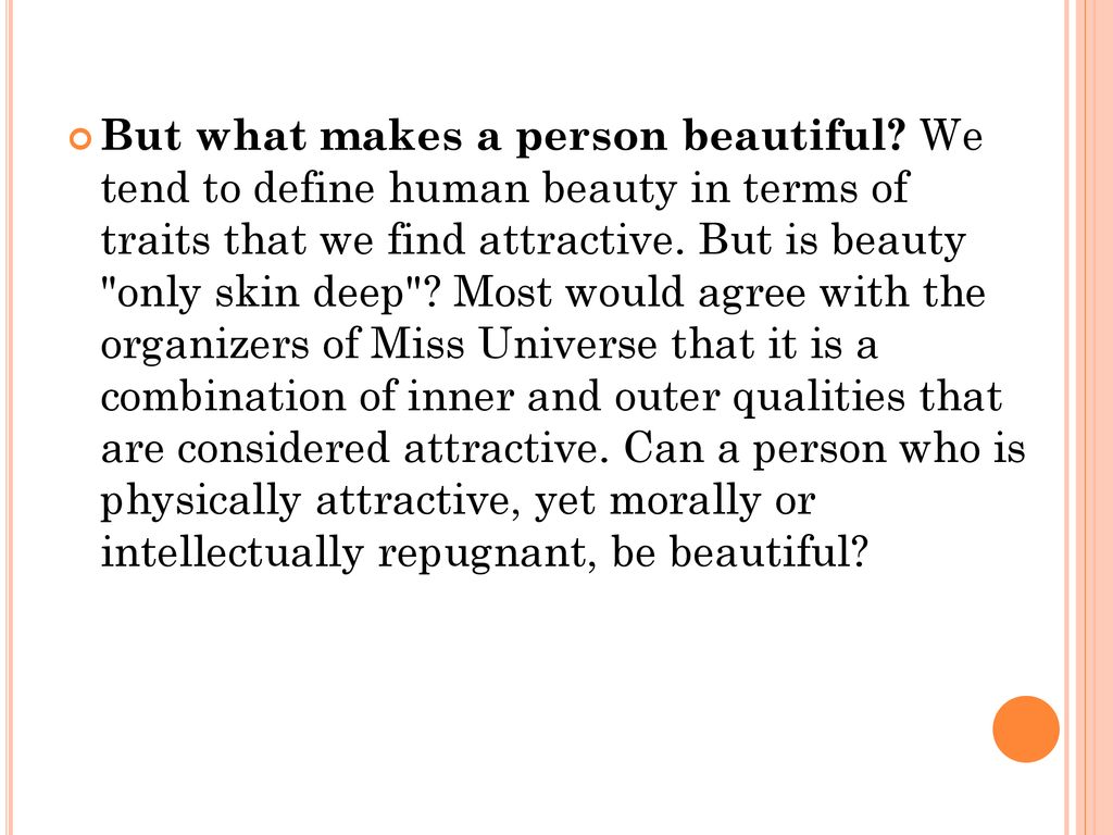 what makes a person beautiful essay 250 words