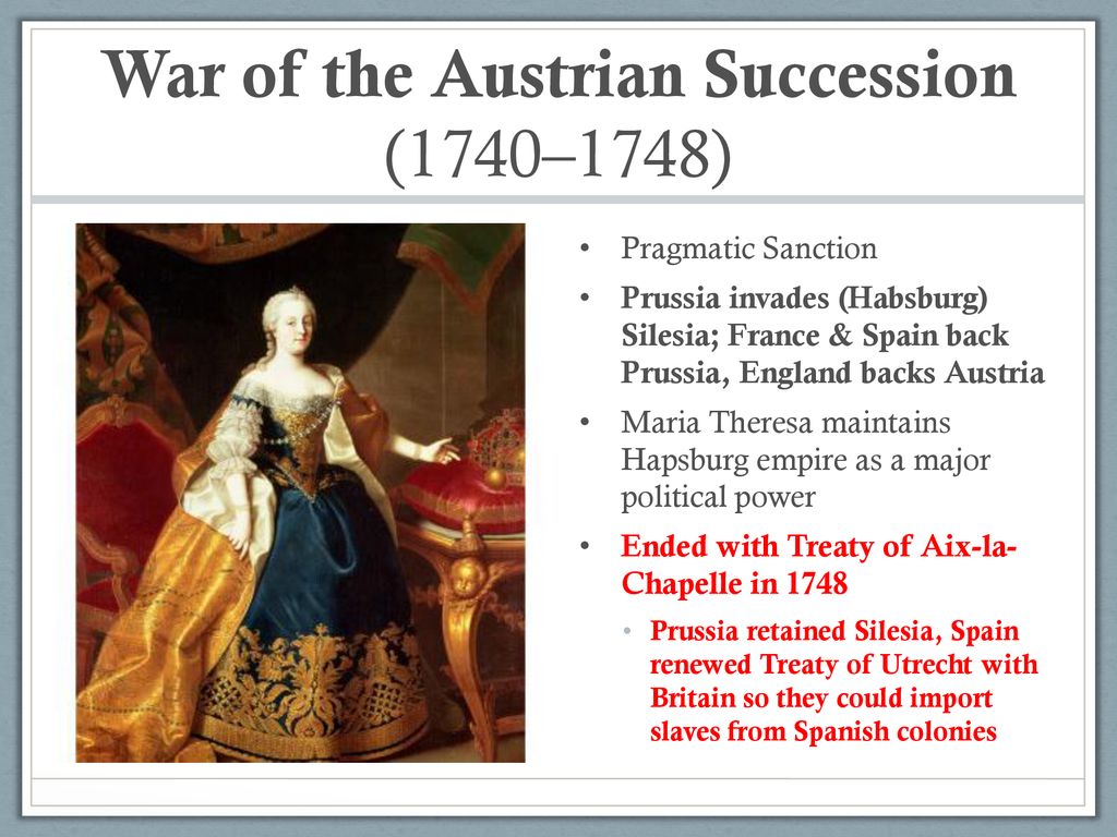 War of the Austrian Succession (1740–1748)