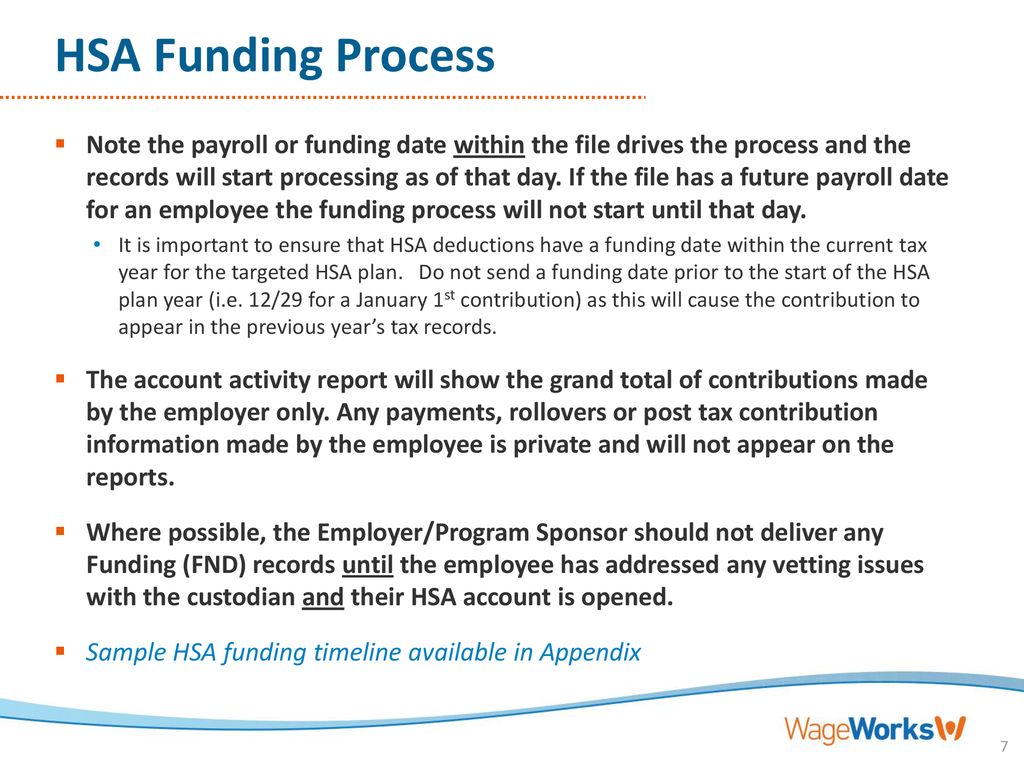 Health Savings Account (HSA) Funding & Invoicing - ppt download