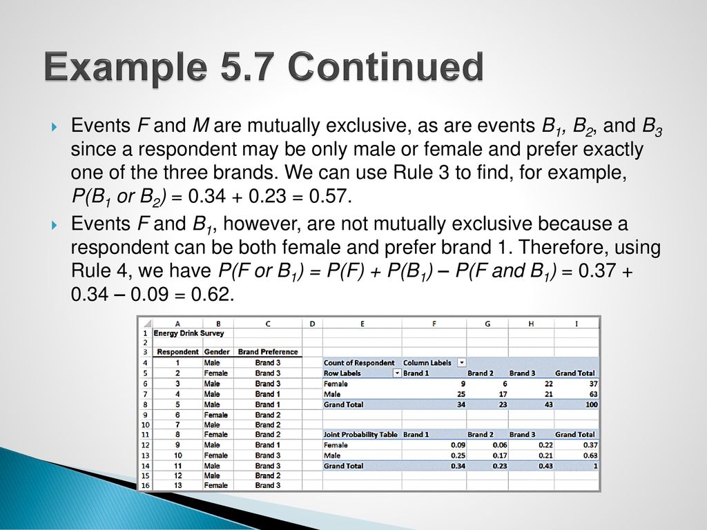 Example 5.7 Continued
