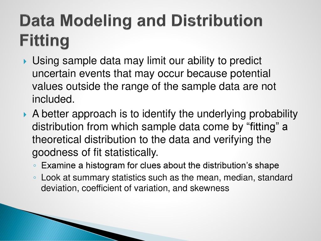 Data Modeling and Distribution Fitting