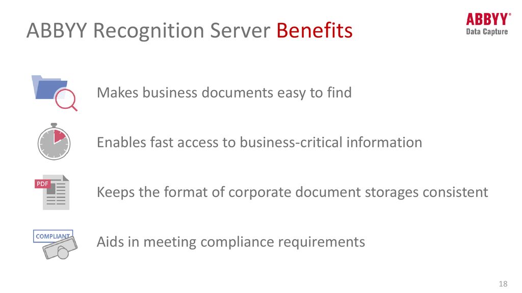 ABBYY Recognition Server Benefits