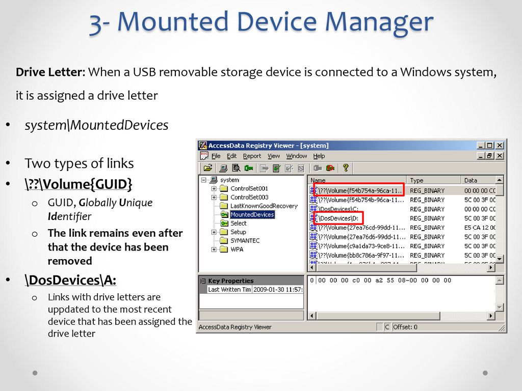 SYSTEM artifacts SECURITY artifacts SOFTWARE artifacts NTUSER.DAT ppt