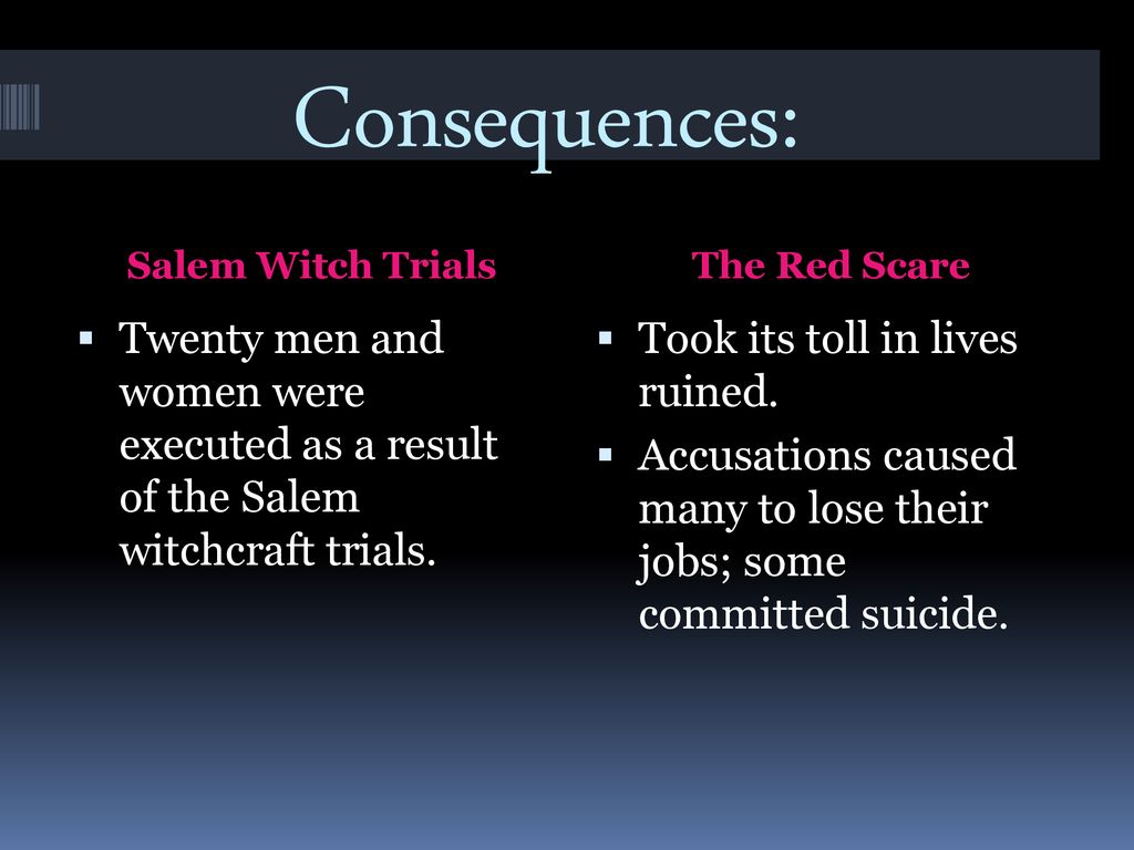 effects of the salem witch trials