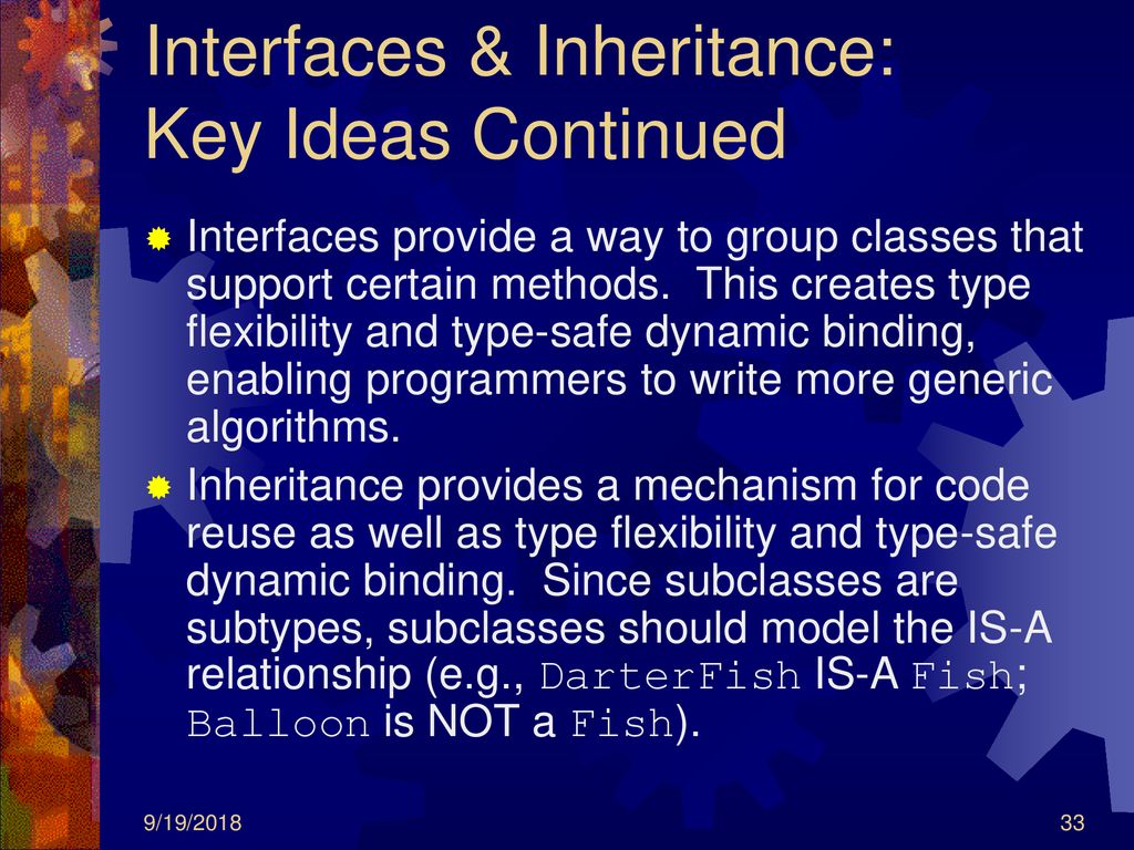 Interfaces and Inheritance - ppt download