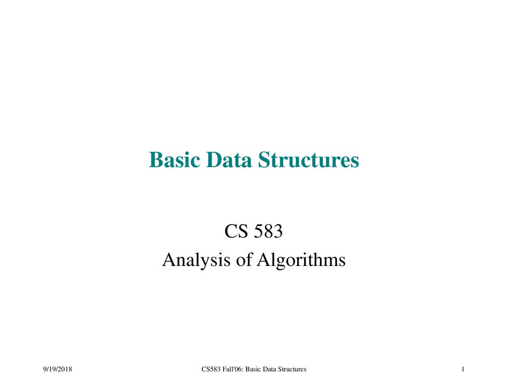 CS 583 Analysis of Algorithms - ppt download