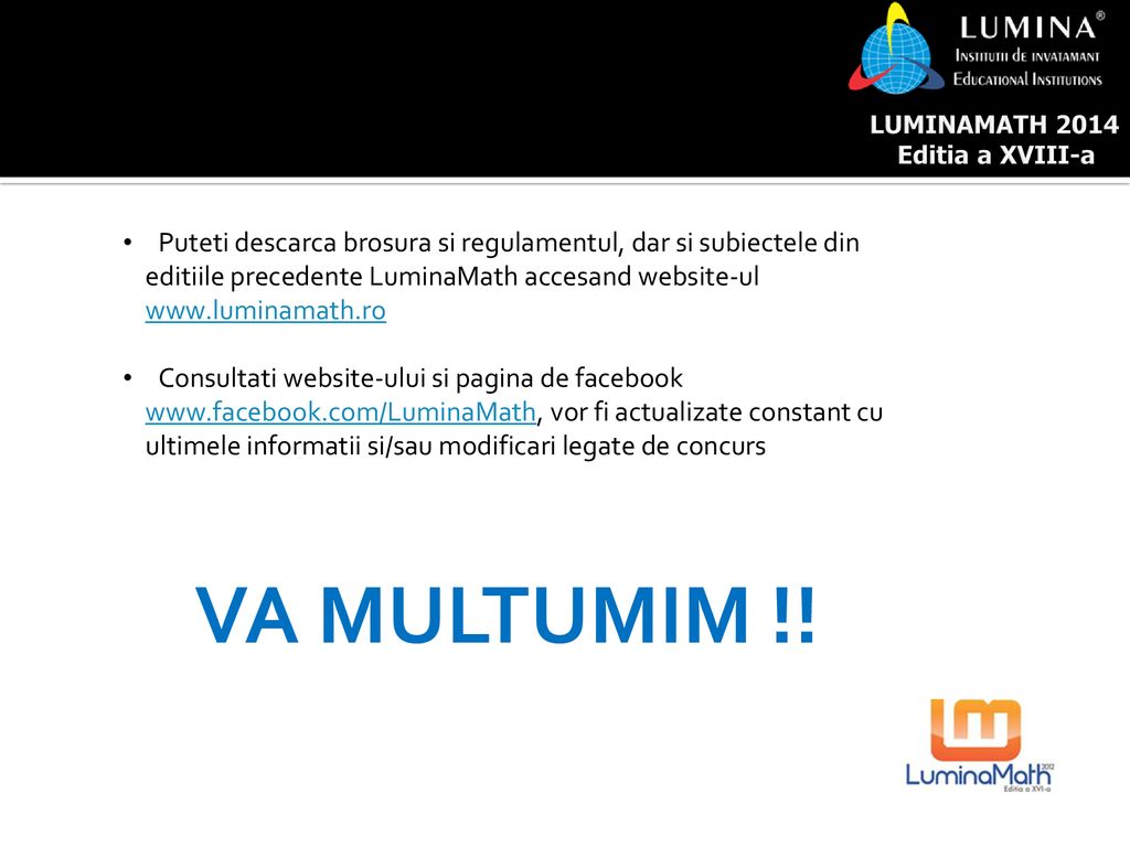 Concurs National De Matematica Ppt Download