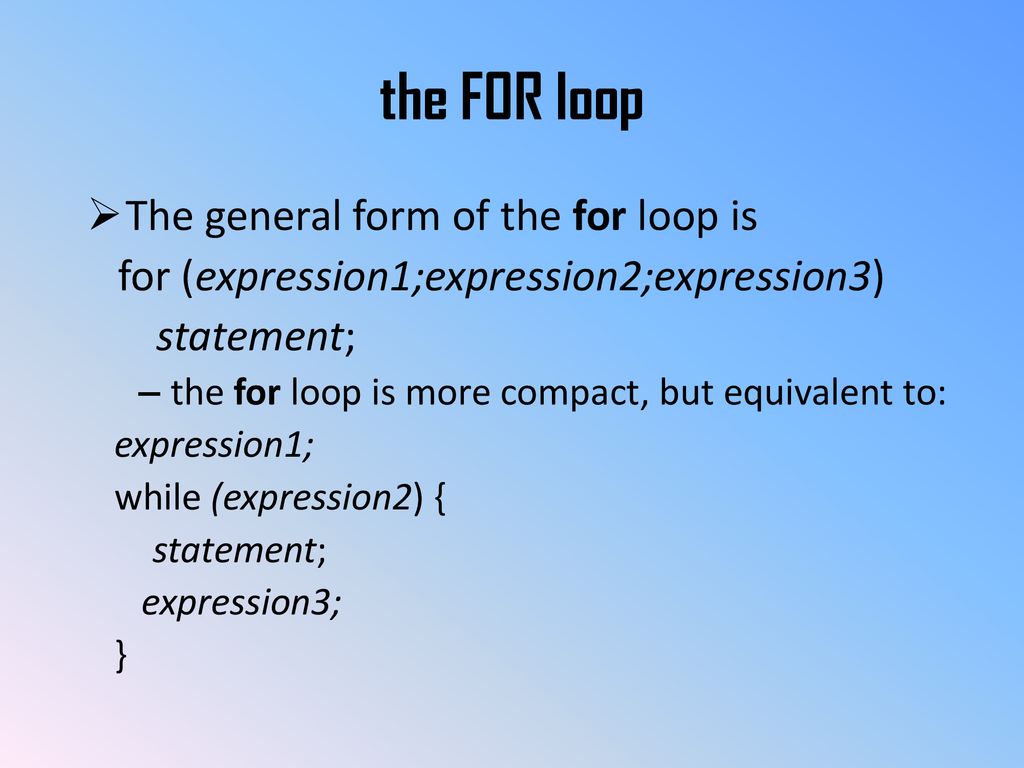 Chapter 5 - Repetition while, do-while, and for loops revisited - ppt ...