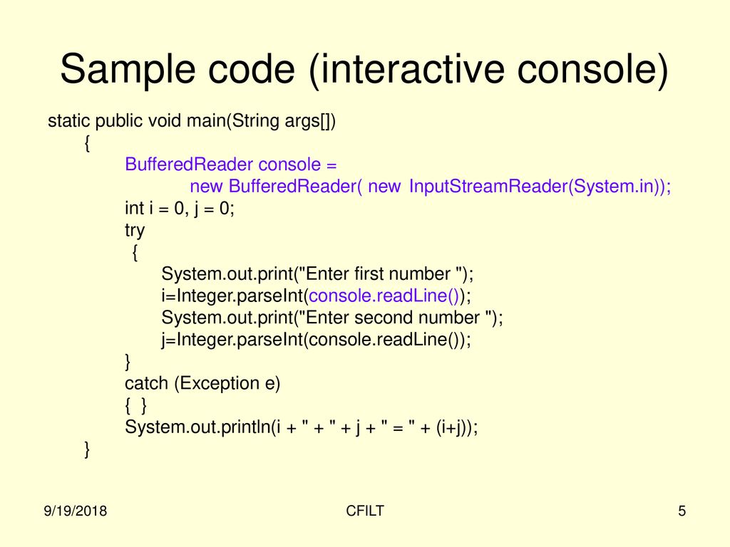 Java 24th sep 19 2018 cfilt ppt download