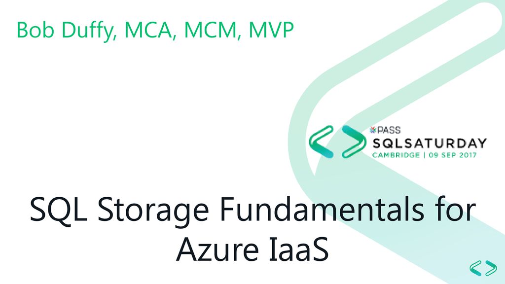 SQL Storage Fundamentals for Azure IaaS