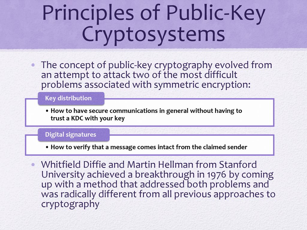 Public Key Cryptography   ppt download