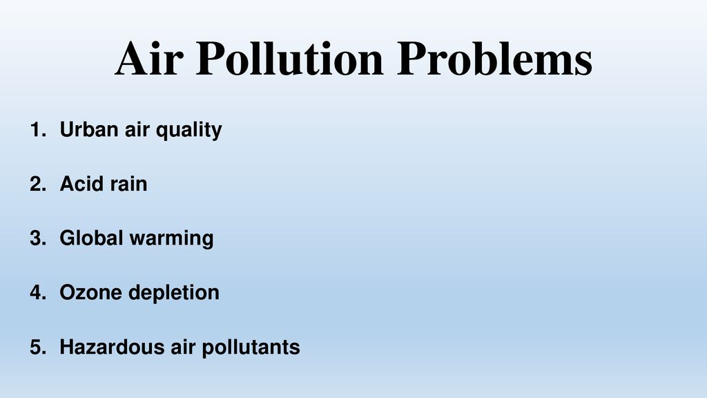 Air Pollution Chapter ppt download