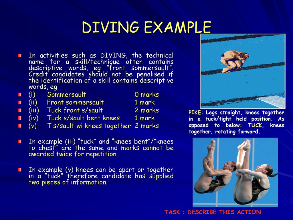 DIVING EXAMPLE