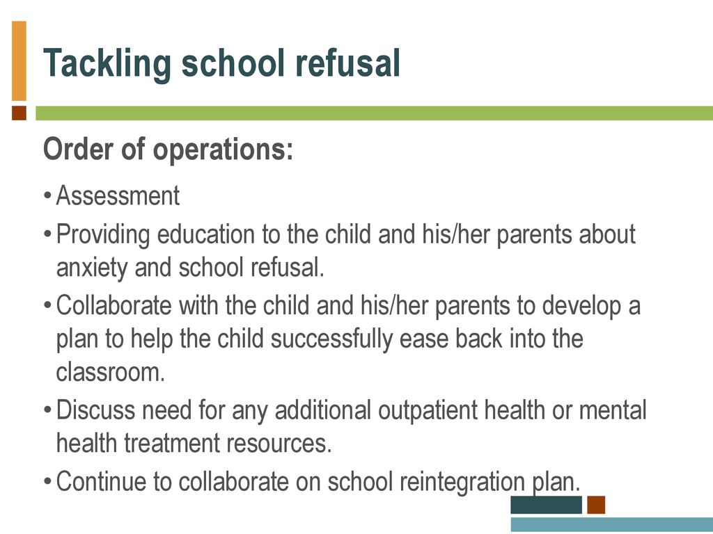 Tackling school refusal