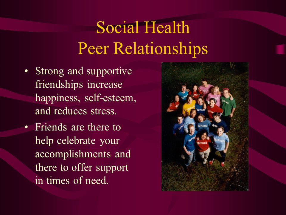 Social Health Peer Relationships