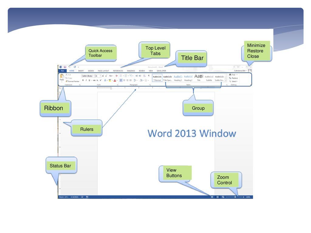 Word 1 Microsoft Word Ppt Download