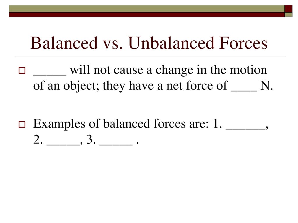 Forces and Motion By: Mr. Hunter. - ppt download