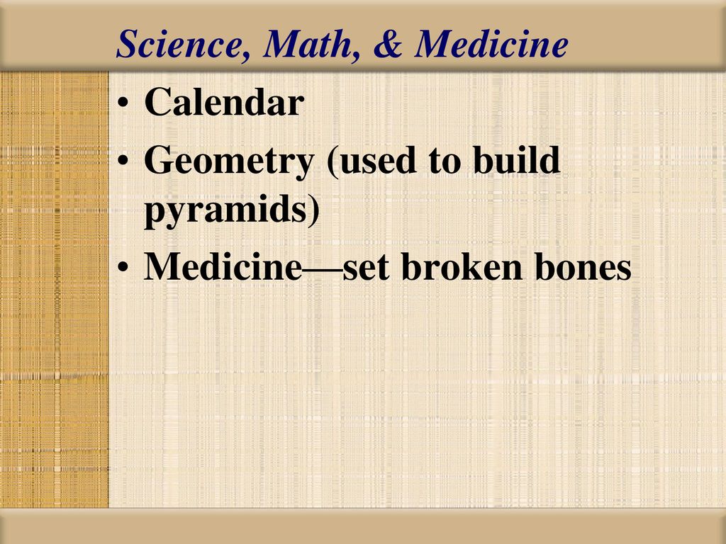 Science, Math, & Medicine
