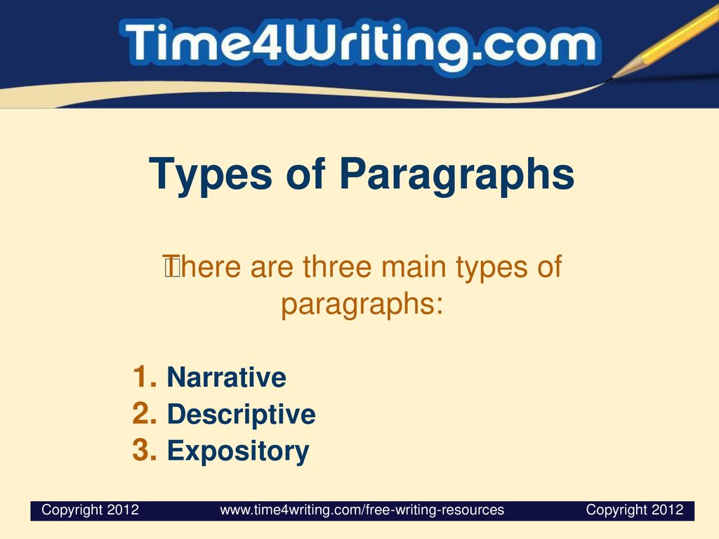 what are the different types of paragraph