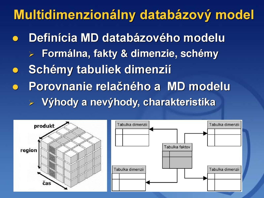 Multidimenzionálny databázový model a OLAP - ppt download