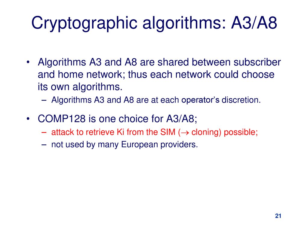 Special Topic: Mobile Security Part II – GSM and UMTS Security -- Dr ...