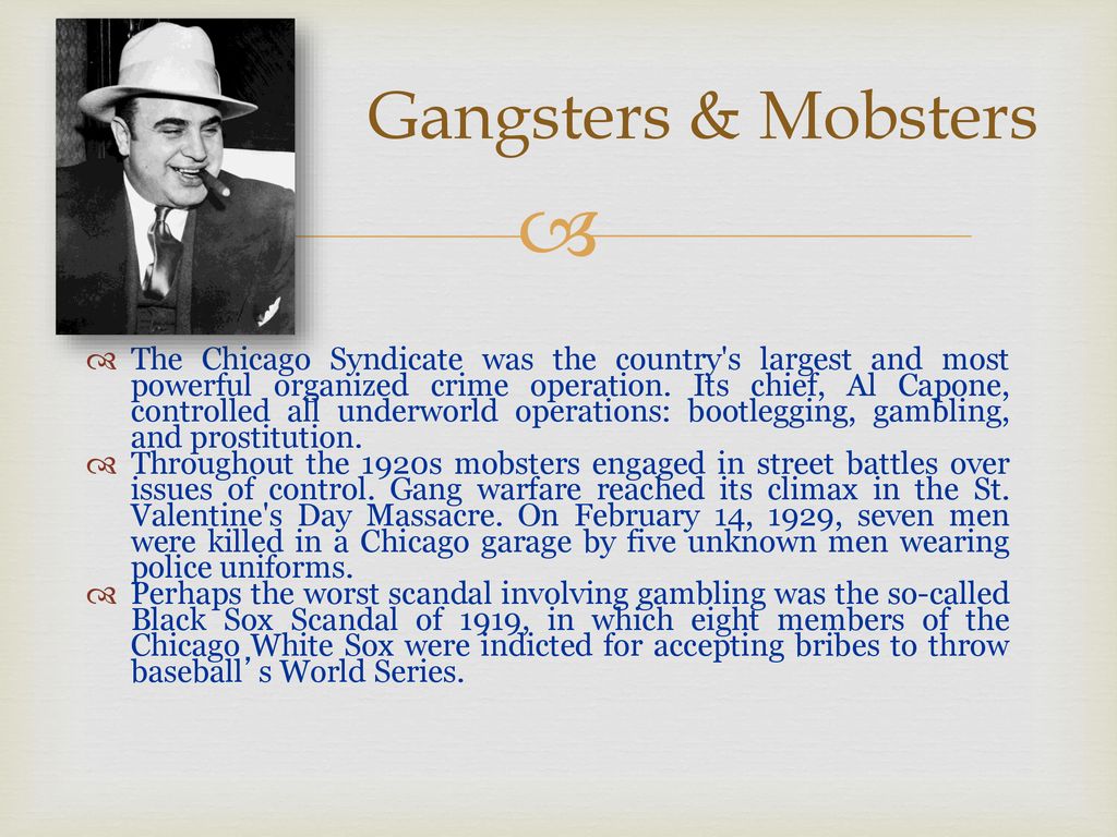 Gangsters & Mobsters