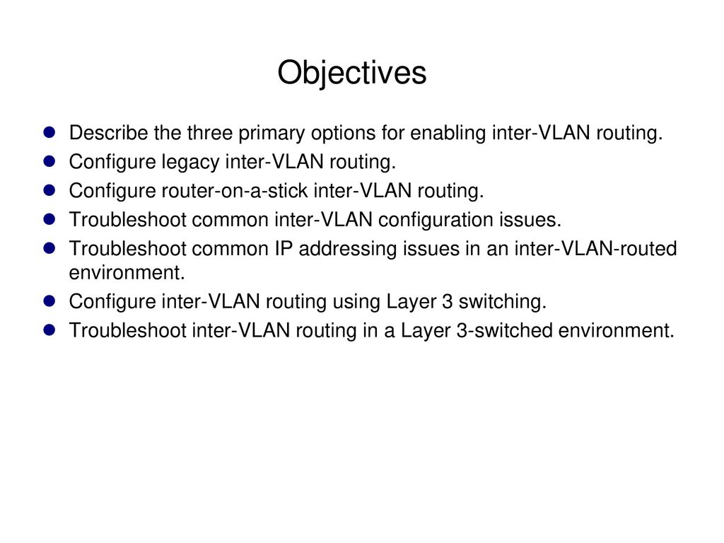 configure legacy inter-vlan routing