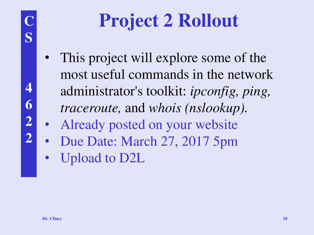 Project 2 Rollout