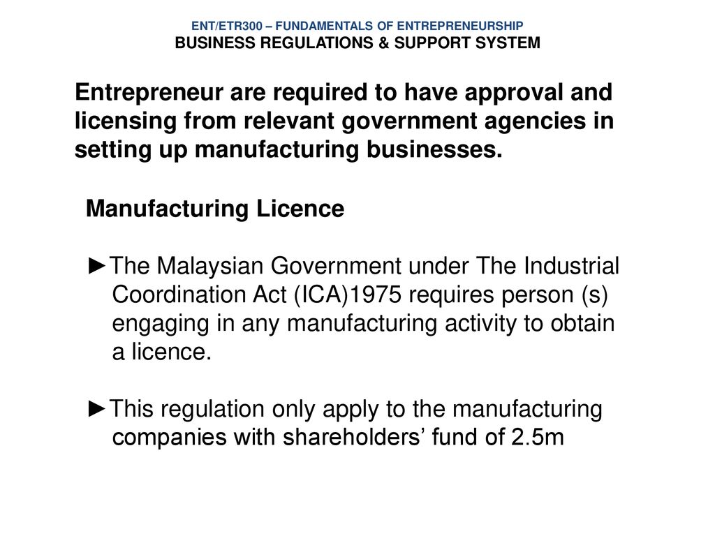 Business Regulations Support System Ppt Download