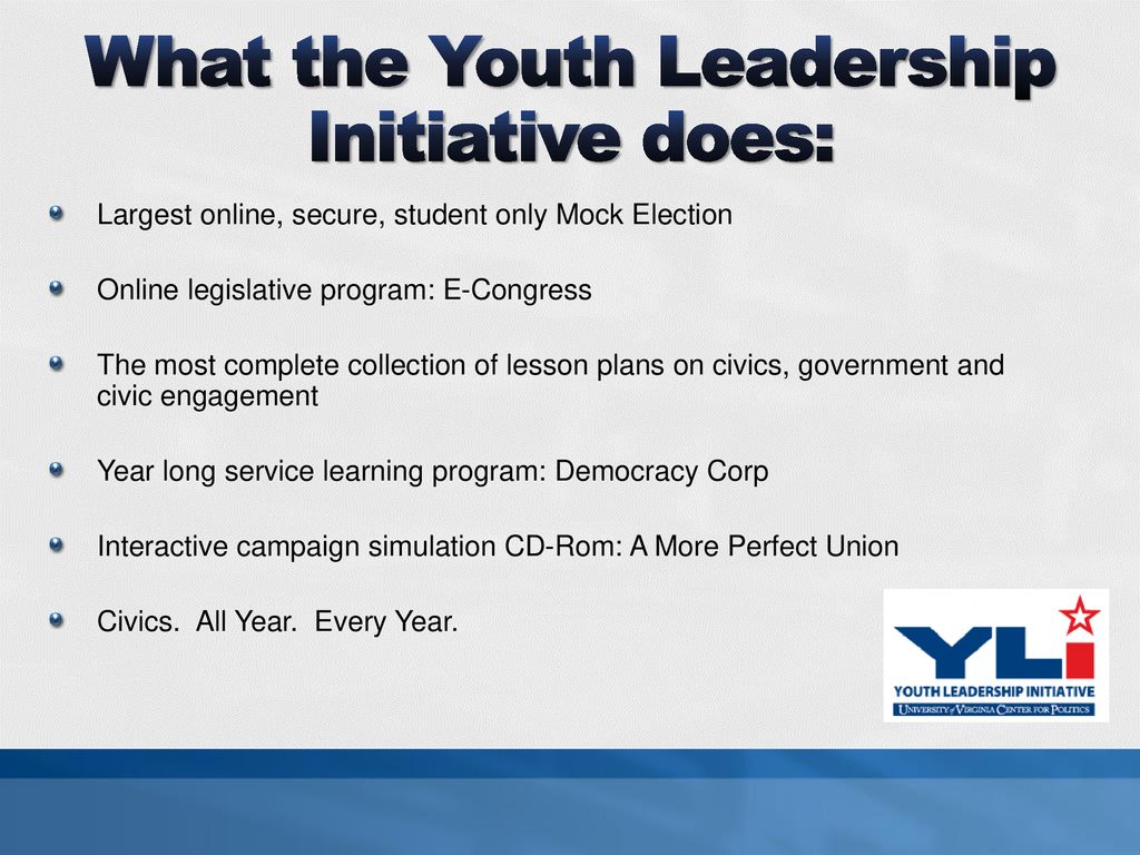 Youth Leadership Initiative Benefit Evening Ppt Download